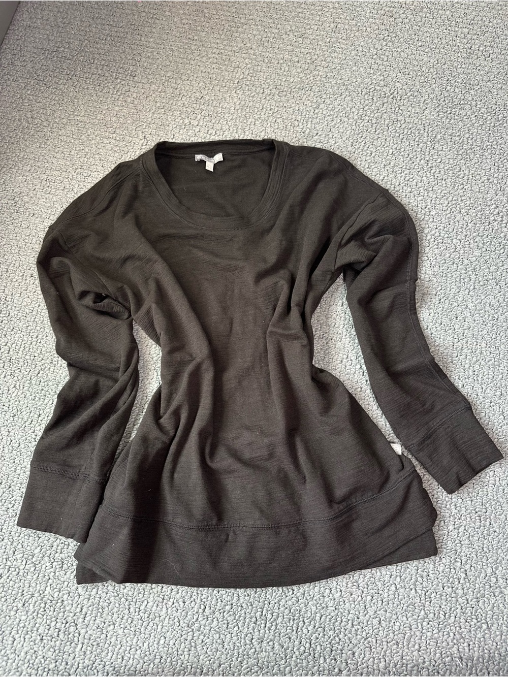 Talbots UPF 50+ Protection Classics Scoop Neck Long Sleeve Top - Black